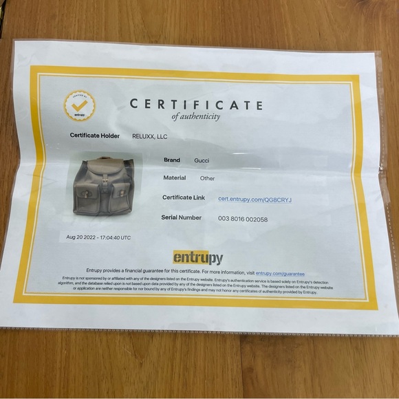 EUC Gucci Bamboo Leather Large Backpack with COA - Picture 13 of 14